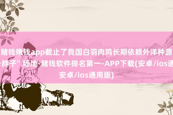 赌钱赚钱app截止了我国白羽肉鸡长期依赖外洋种源的“卡脖子”场地-赌钱软件排名第一-APP下载(安卓/ios通用版)