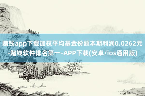 赌钱app下载加权平均基金份额本期利润0.0262元-赌钱软件排名第一-APP下载(安卓/ios通用版)